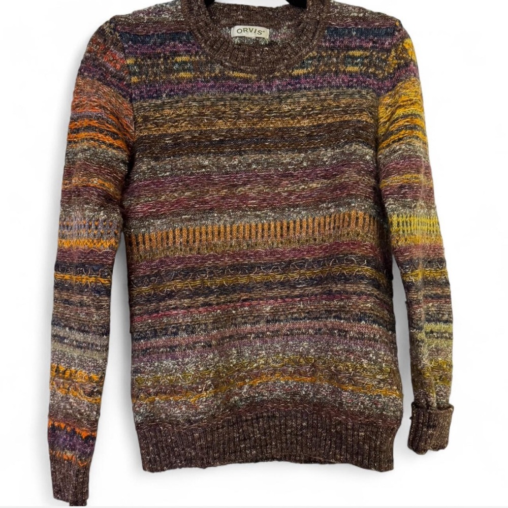 Orvis Women's Multicolor Crewneck Sweater